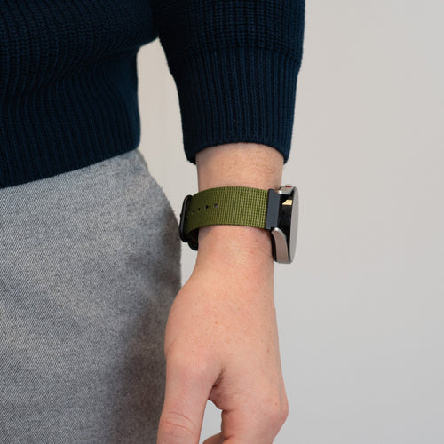 Bandz Correa nylon con hebilla Garmin Vivomove Style (verde)