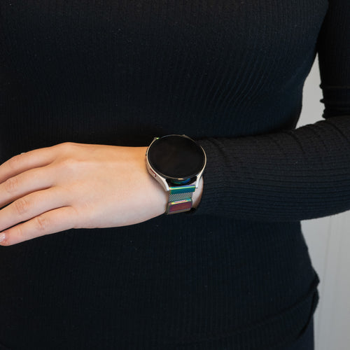 Bandz Amazfit Cheetah 2 Pro Milanese Loop Strap (Pearlescent)