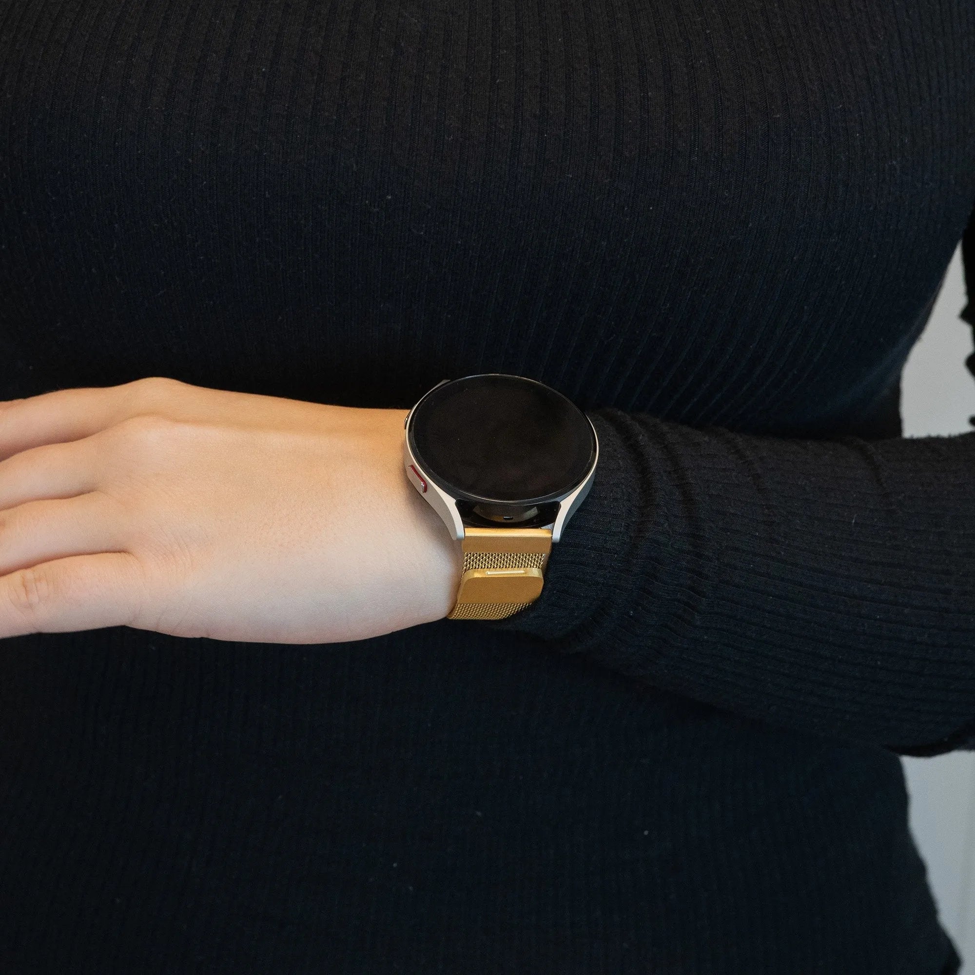 Bandz Amazfit Bip U (Pro) Milanese Loop Strap (Gold)