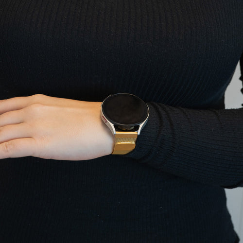 Bandz Correa milanesa Loop Garmin Vivoactive 6 (dorado)