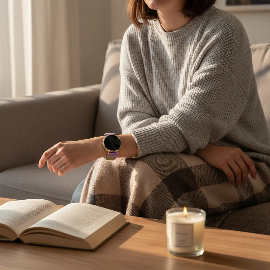 Bandz Correa milanesa loop Garmin Lily 2 (perla)