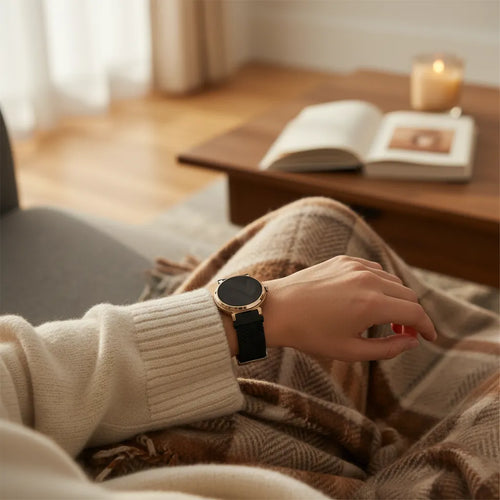 Bandz Correa nylon tejida Zenwatch Lily (negro)