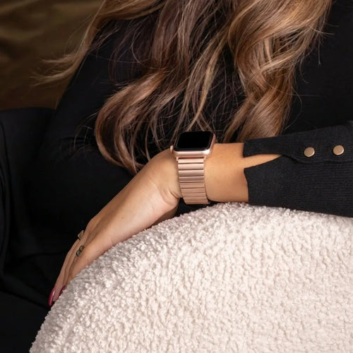 Correa estirable acero Apple Watch (oro rosado)