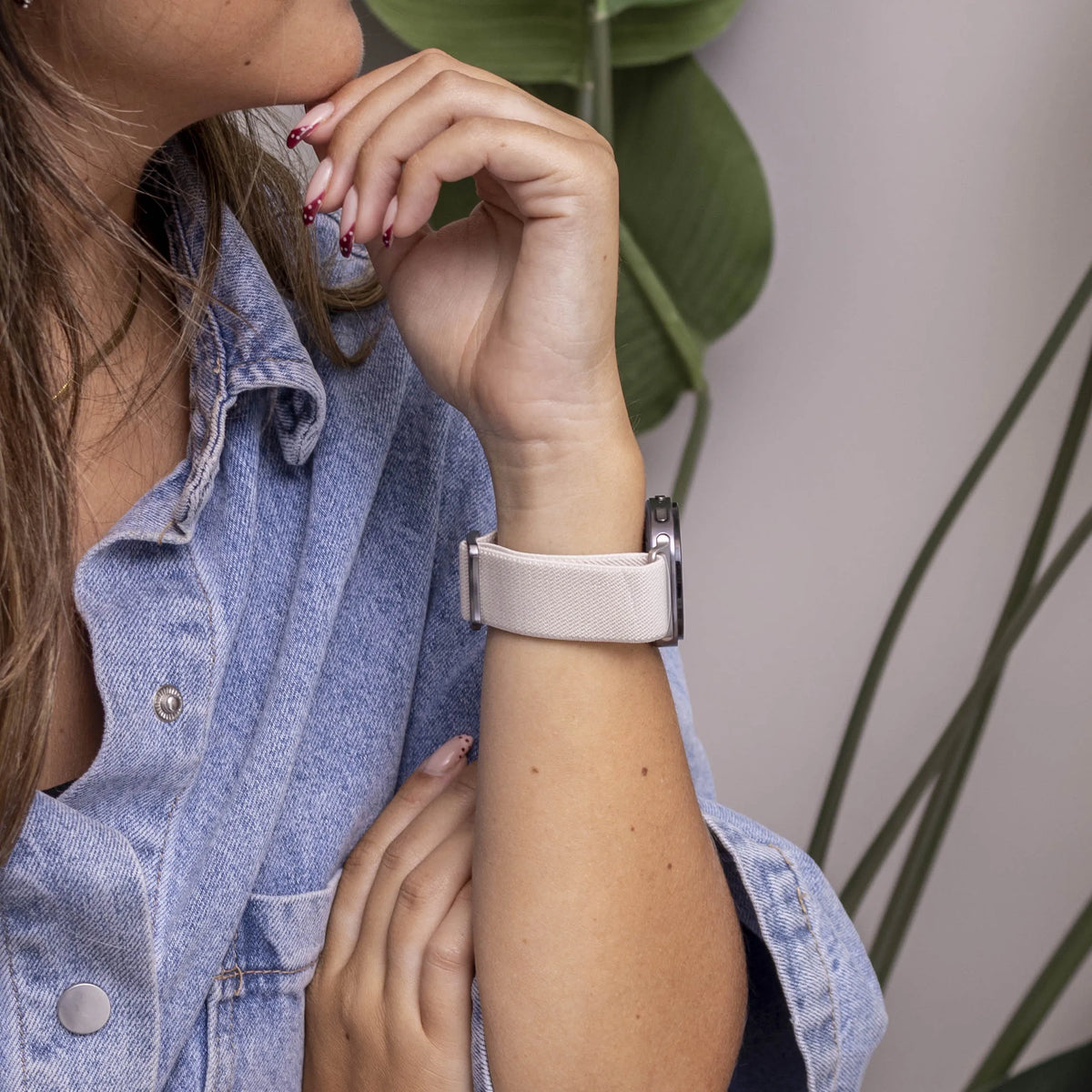 Nylon Elastic Strap, starlight, lifestyle photo
