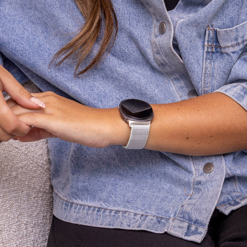 Samsung Galaxy Watch 8 Classic Nylon Strap (Light Cyan)