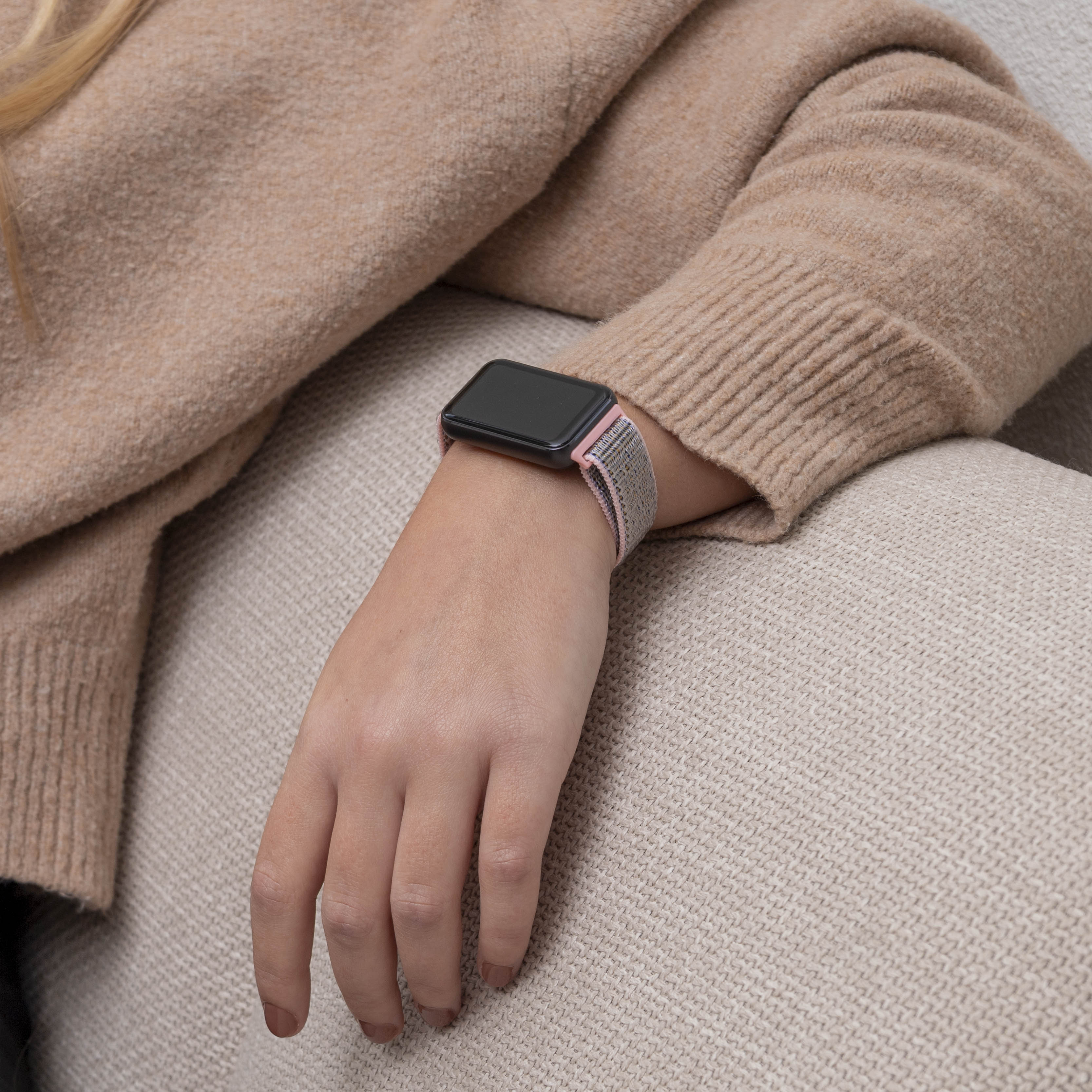 Correa nylon Samsung Galaxy Fit 3 (rosa)