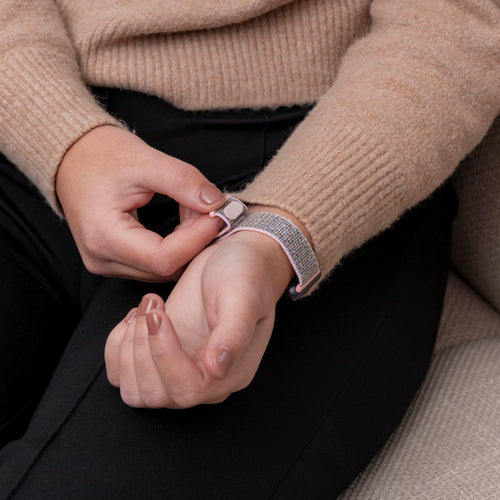 Nylon Strap, pink, lifestyle photo