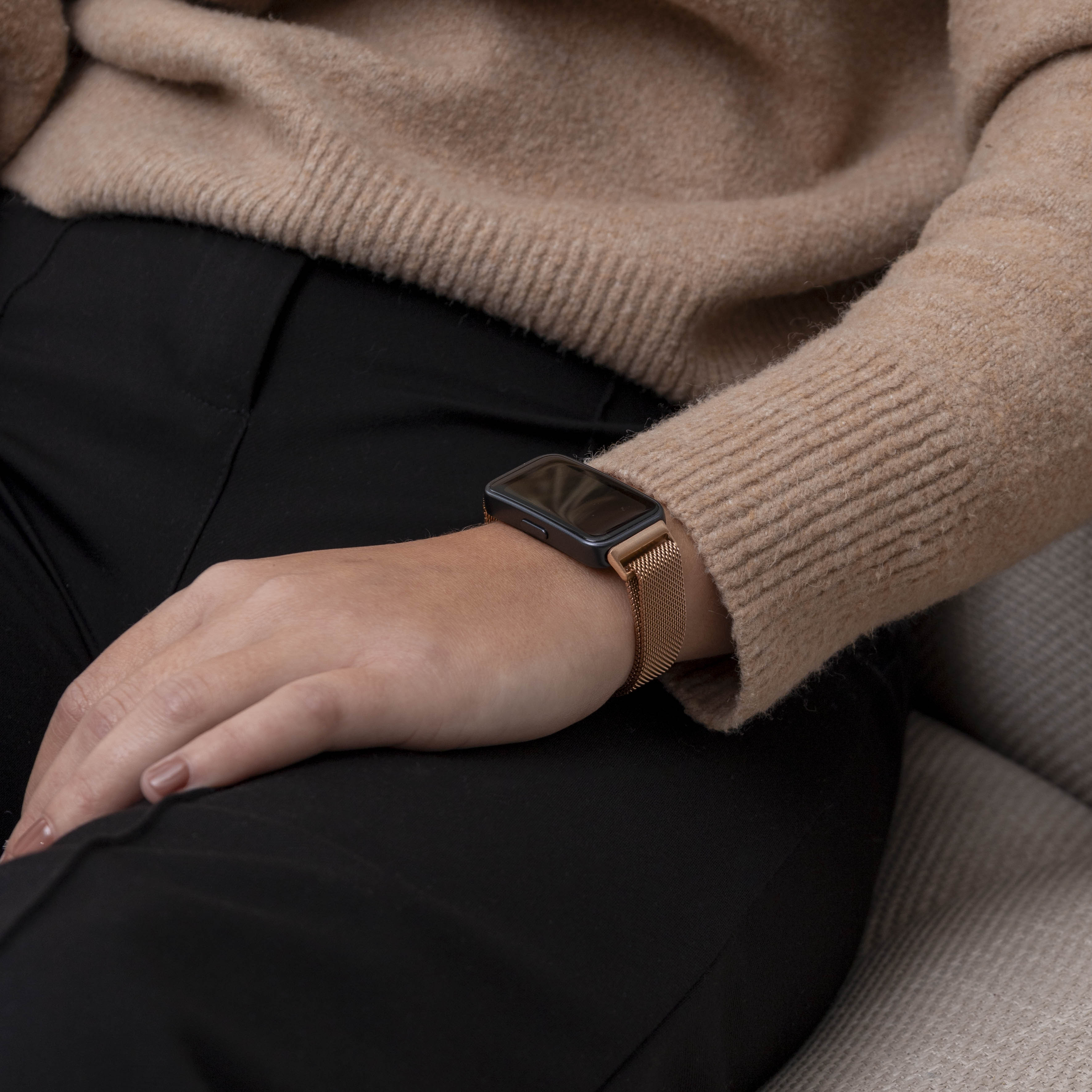 Correa milanesa Huawei Band 8 (oro rosa)