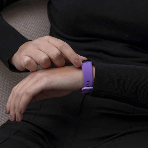 Silicone Strap, lilac, lifestyle photo