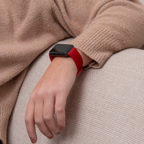 Silicone Strap, red, lifestyle photo
