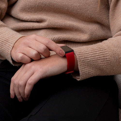 Silicone Strap, red, lifestyle photo