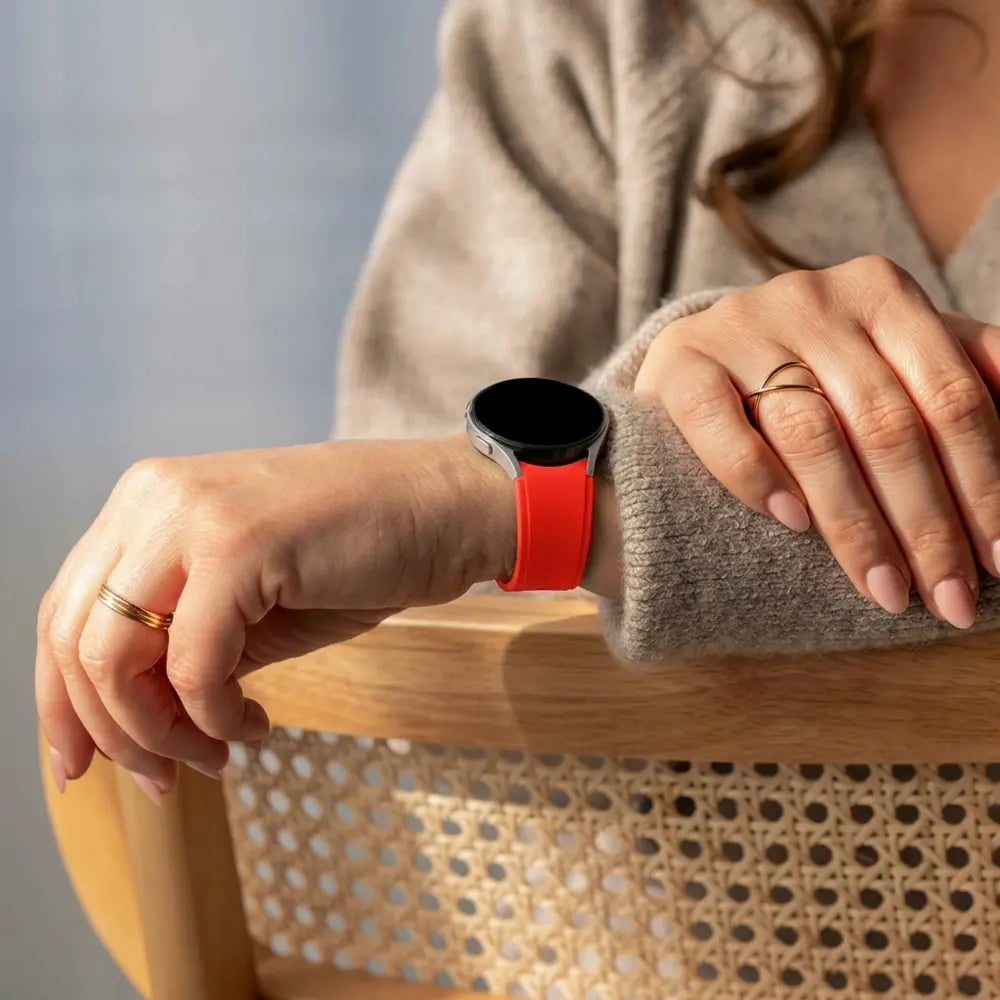 Correa Samsung Galaxy Watch 4 40mm silicona (rojo)
