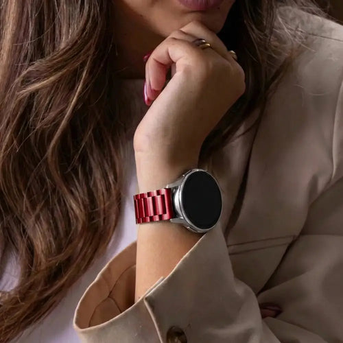 Correa acero Samsung Galaxy Watch 3 41mm (rojo vino)