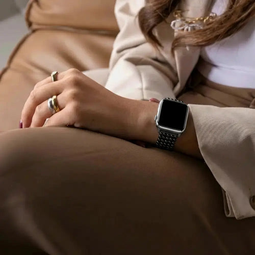 Correa cuentas acero Apple Watch Ultra (negro)