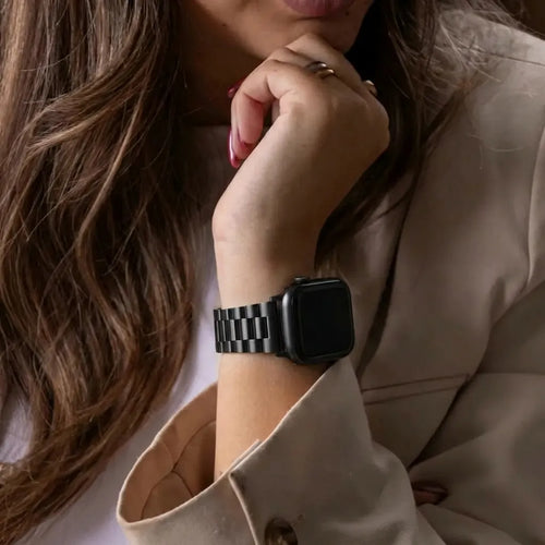 Correa acero Presidential Apple Watch (negro)