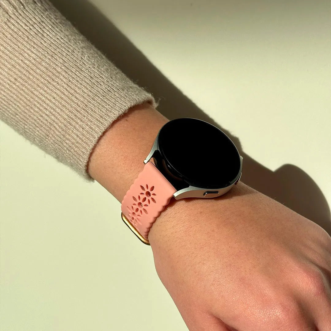 Amazfit GTR Mini Patterned Silicone Strap (Pink)
