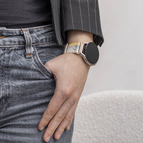 Correa nylon Huawei Watch GT 7 - 41mm (mixto blanco estrella)