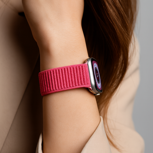 Correa nylon ondulada Apple Watch Ultra (sandía)