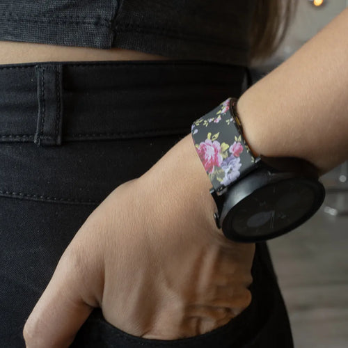 Pink Flower Coros Apex 2 Strap