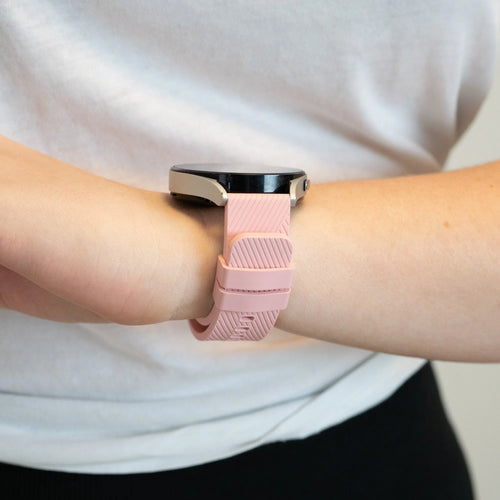 Silicone Strap 'Deluxe', pink, lifestyle photo