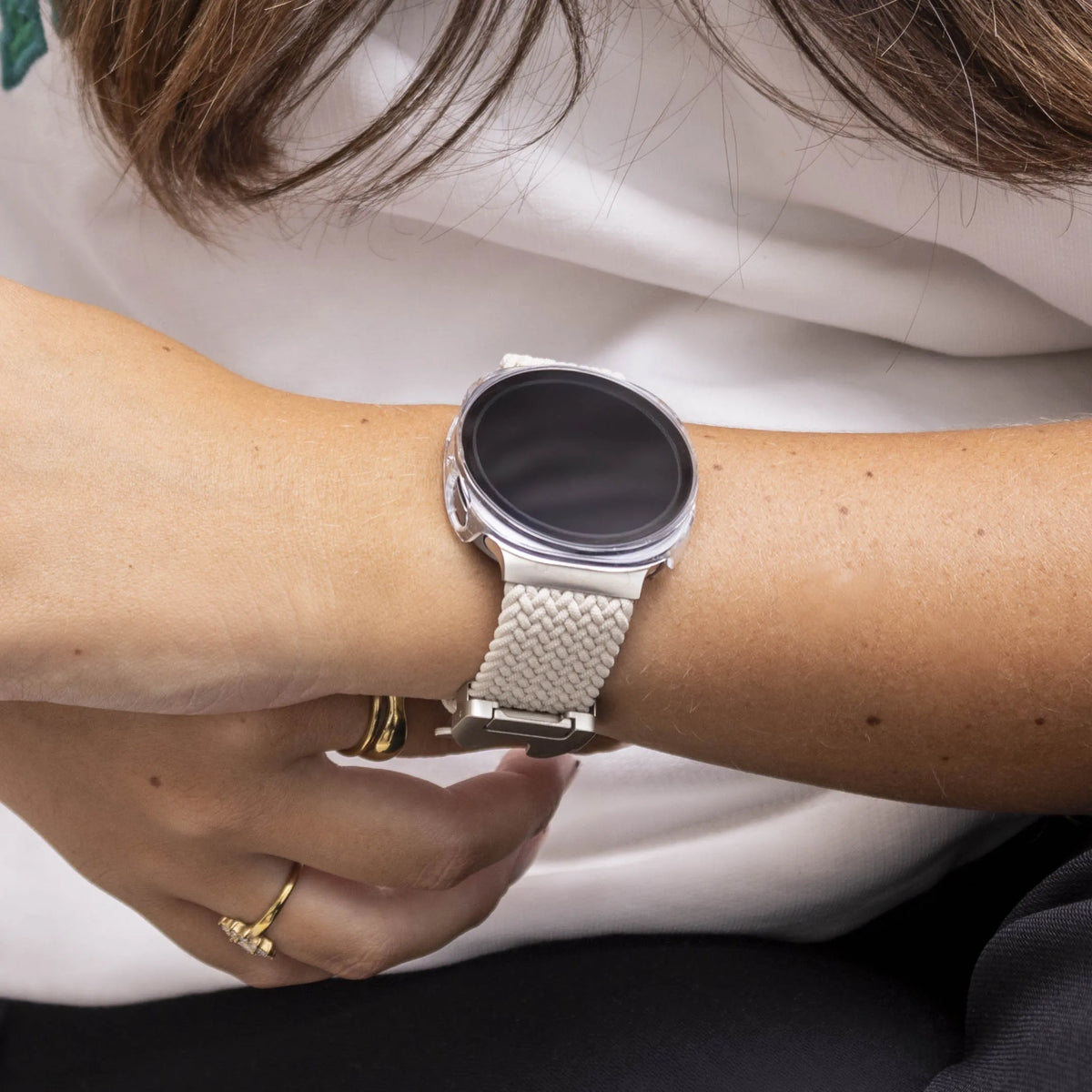 Funda con vidrio Samsung Galaxy Watch 8 / 9 - 44mm (transparente)