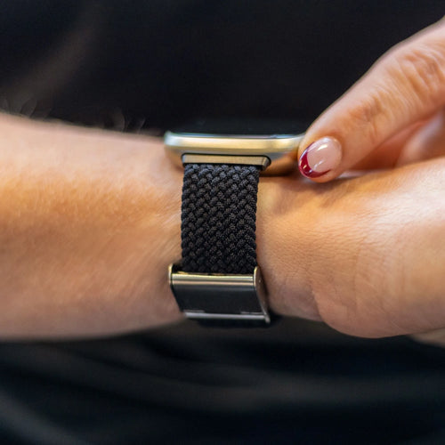 Correa trenzada ajustable Fitbit Sense (negro)