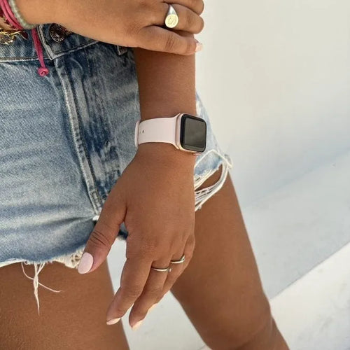 Silicone Strap, beige, lifestyle photo