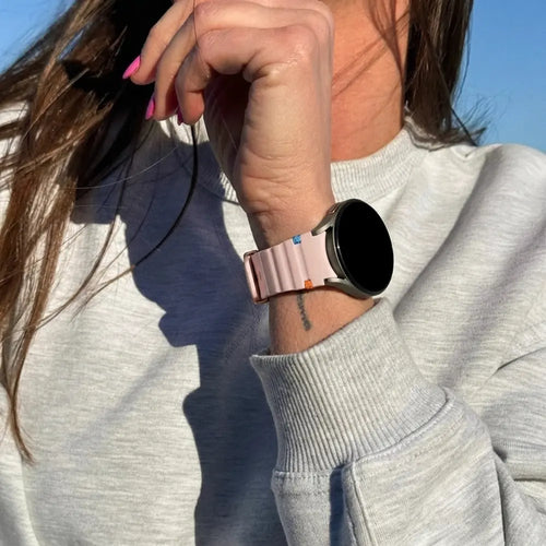 Bandz Samsung Galaxy Watch 4 40mm Wave Strap 'Easy Fit' (Light Pink)