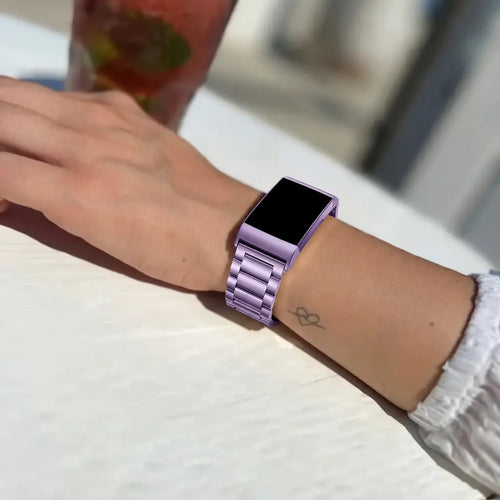 Steel Strap, purple, lifestyle photo