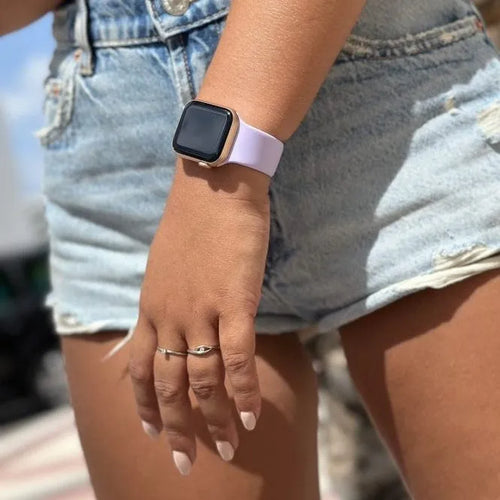 Silicone Strap, lilac, lifestyle photo