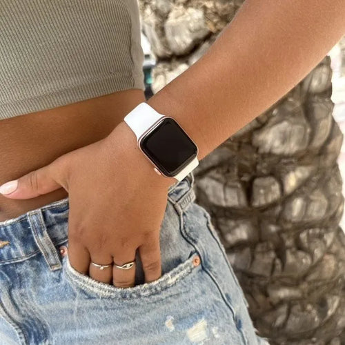 Correa silicona xoxo Wildhearts Apple Watch (blanco)