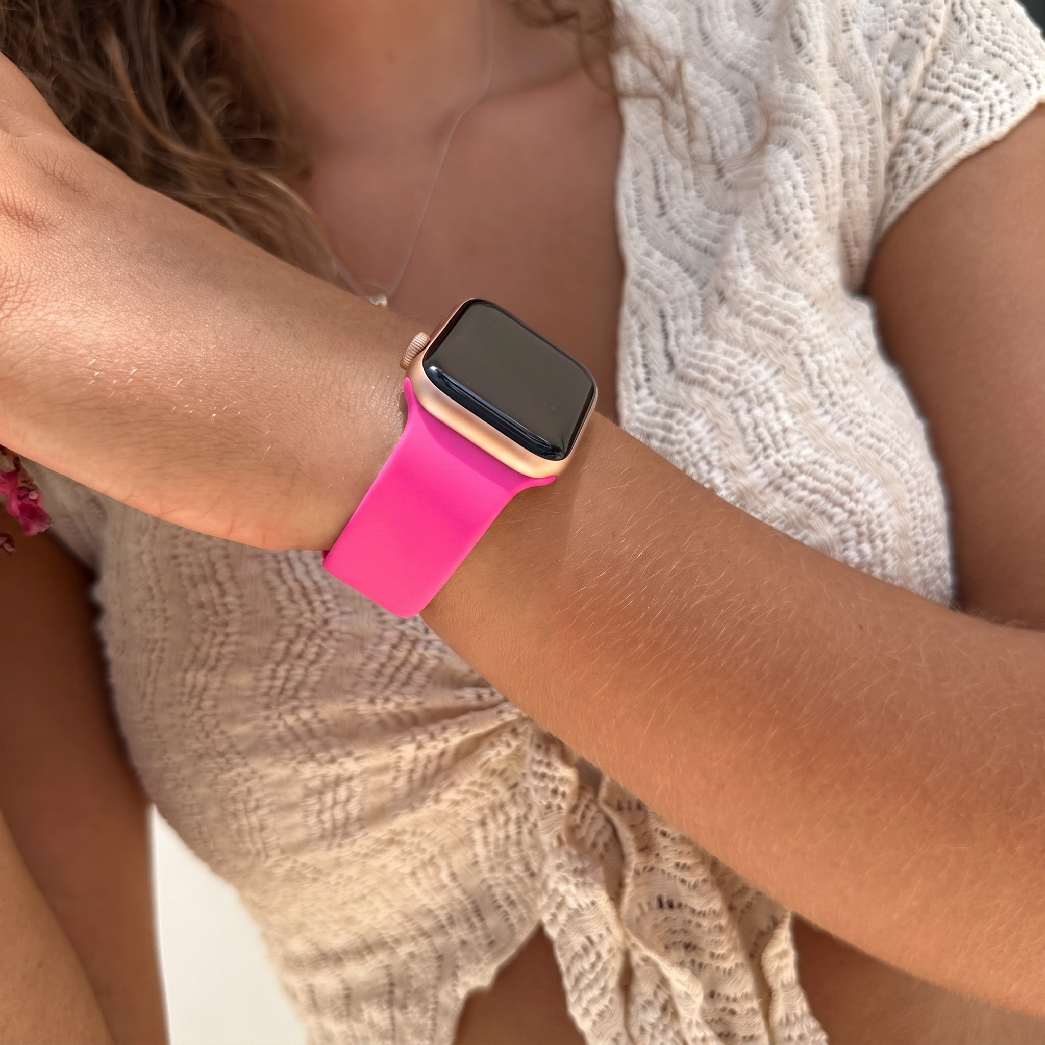xoxo Wildhearts Correa silicona Apple Watch (rosa intenso)
