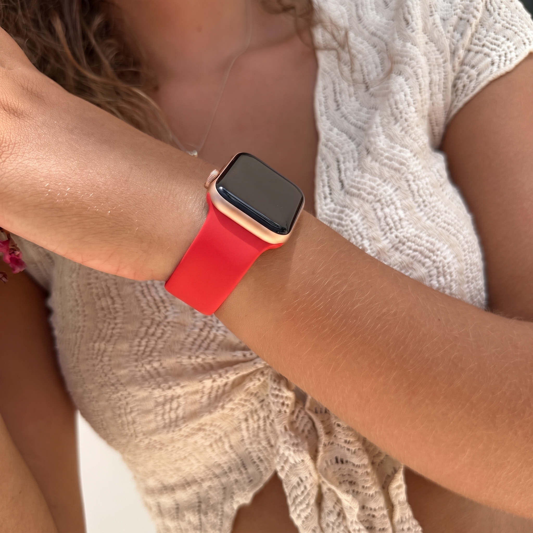 xoxo Wildhearts Correa silicona Apple Watch (rojo)