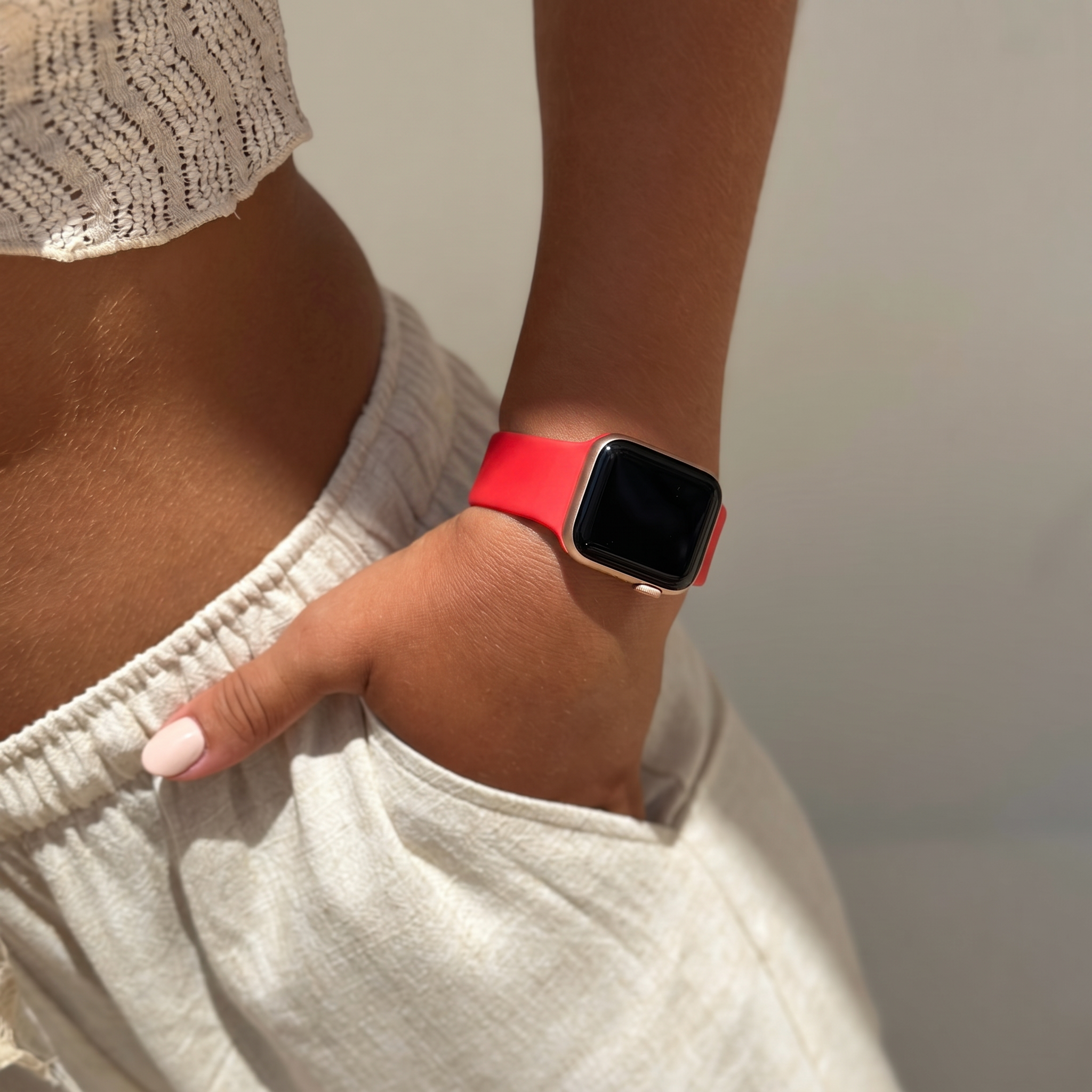 xoxo Wildhearts Correa silicona Apple Watch (rojo)