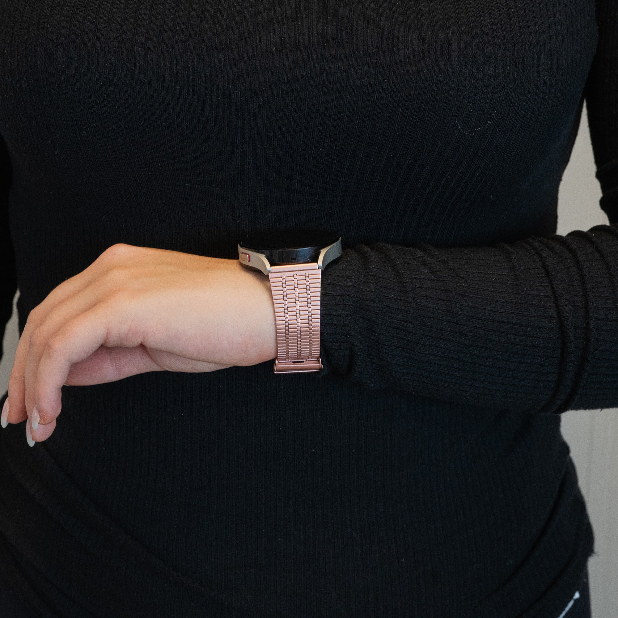 Bandz Correa acero ajustable Garmin Vivomove Trend (rosa)