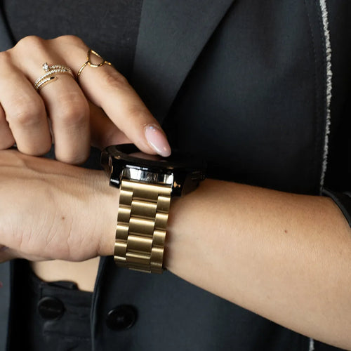 Coros Pace 3 Steel Strap (Gold)