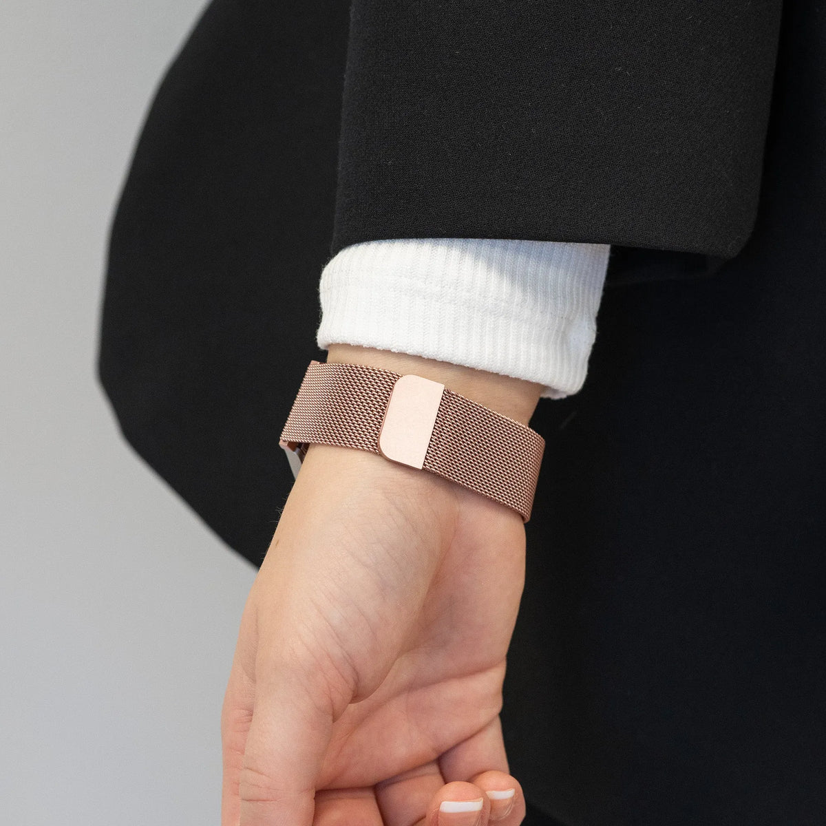 Milanese Loop Strap, pink, lifestyle photo