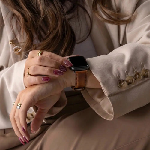Correa cuero Apple Watch Ultra (marrón)