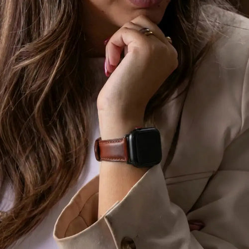 Apple Watch Ultra Leather Strap (Auburn)