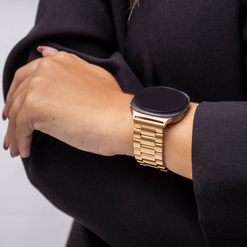 Bandz Samsung Galaxy Watch 8 Classic Steel Strap 'Classic' (Gold)