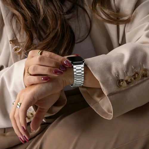 Bandz Correa acero 'Clásico' Apple Watch (plata)  