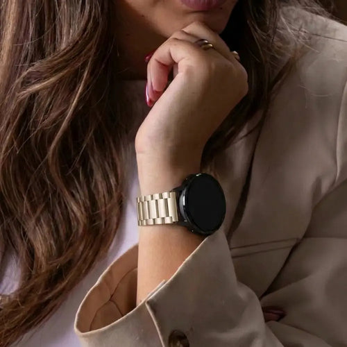 Correa de acero Samsung Galaxy Watch 3 41mm (blanco estrella)