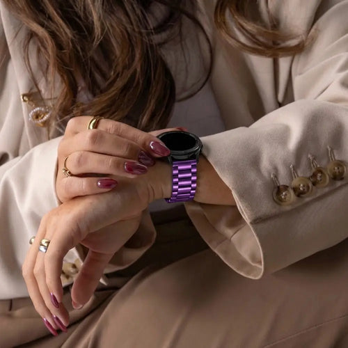 Correa acero Samsung Galaxy Watch 3 41mm (violeta)