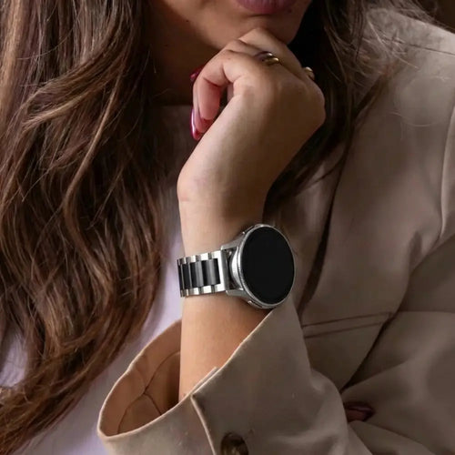 Garmin Vivoactive 6 Steel Strap (Silver/Black)