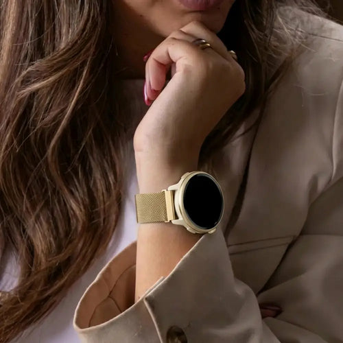 Garmin Vivoactive 6 Milanese band (goud)