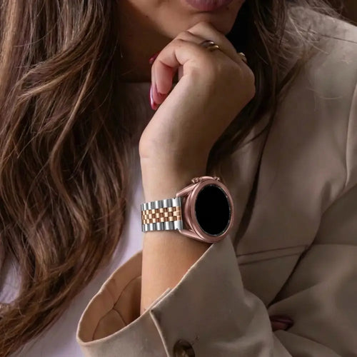 Samsung Galaxy Watch 3 41mm Steel Strap Jubilee (Silver-Rose Gold)