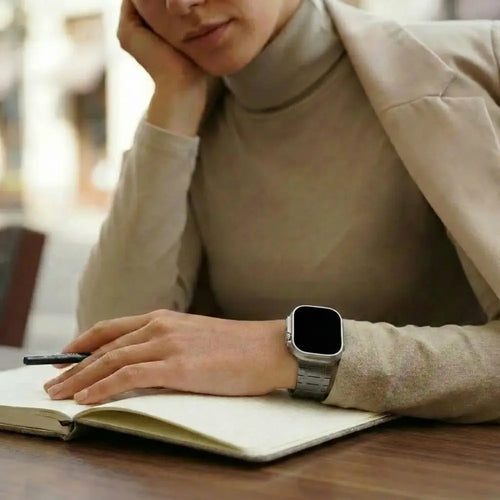 Apple Watch Premium Magnetic Steel Strap (Black)