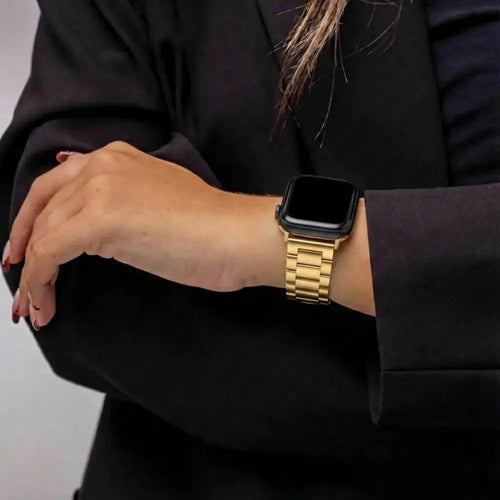 Bandz Apple Watch stalen band 'Classic' (goud)