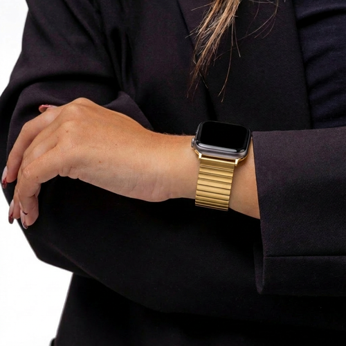 Correa acero elástica Apple Watch Ultra (dorado)