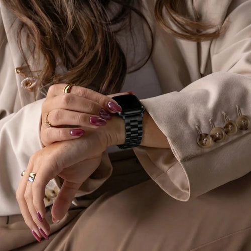 Correa acero Presidential Apple Watch (negro)